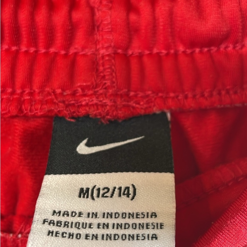 Nike Kids Red Joggers with White Accents - Picture 5 of 5